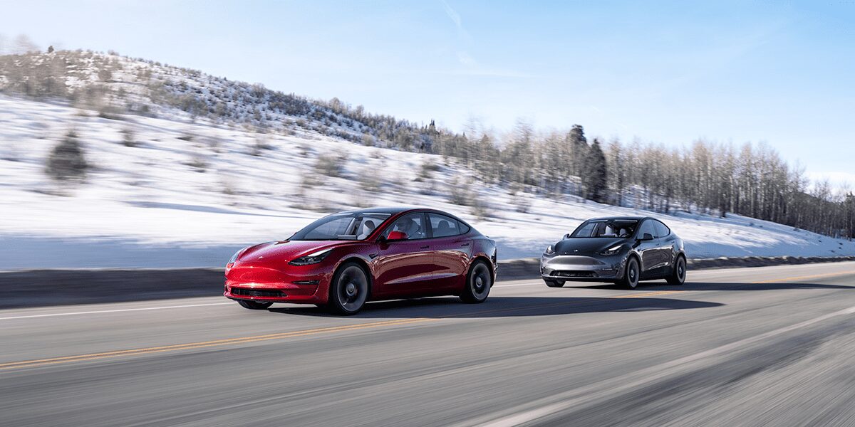 Tesla winter driving