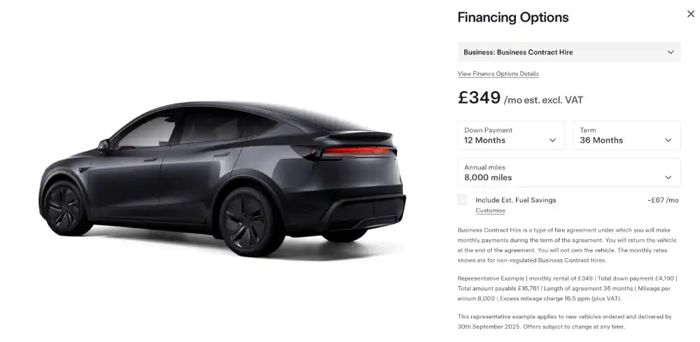 model y pricing
